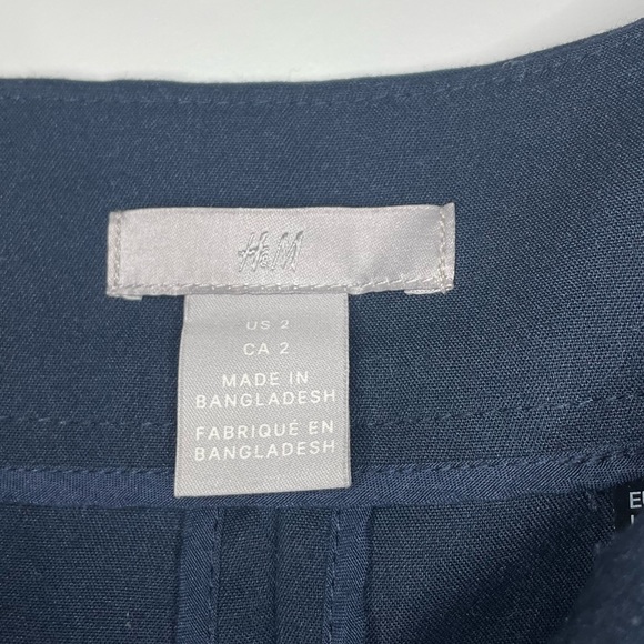 Navy Blue High Waisted Shorts - Picture 5 of 5